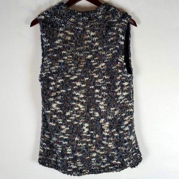 Chico's Knit Open Front Sweater Vest/Cardigan Size 8 - Picture 5 of 9